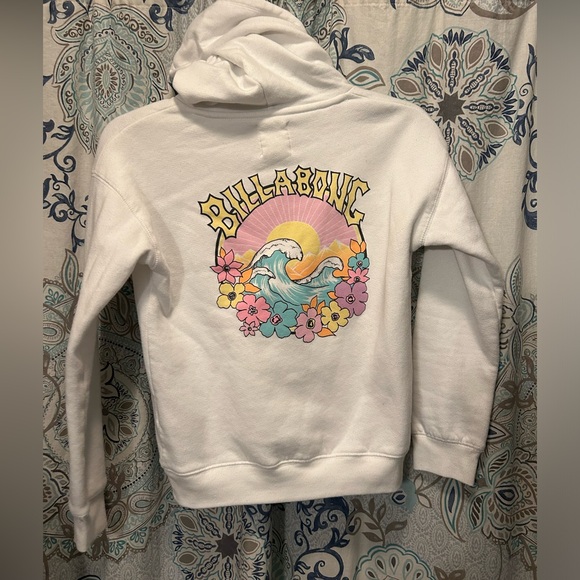 Billabong White Hoodie - Picture 1 of 2